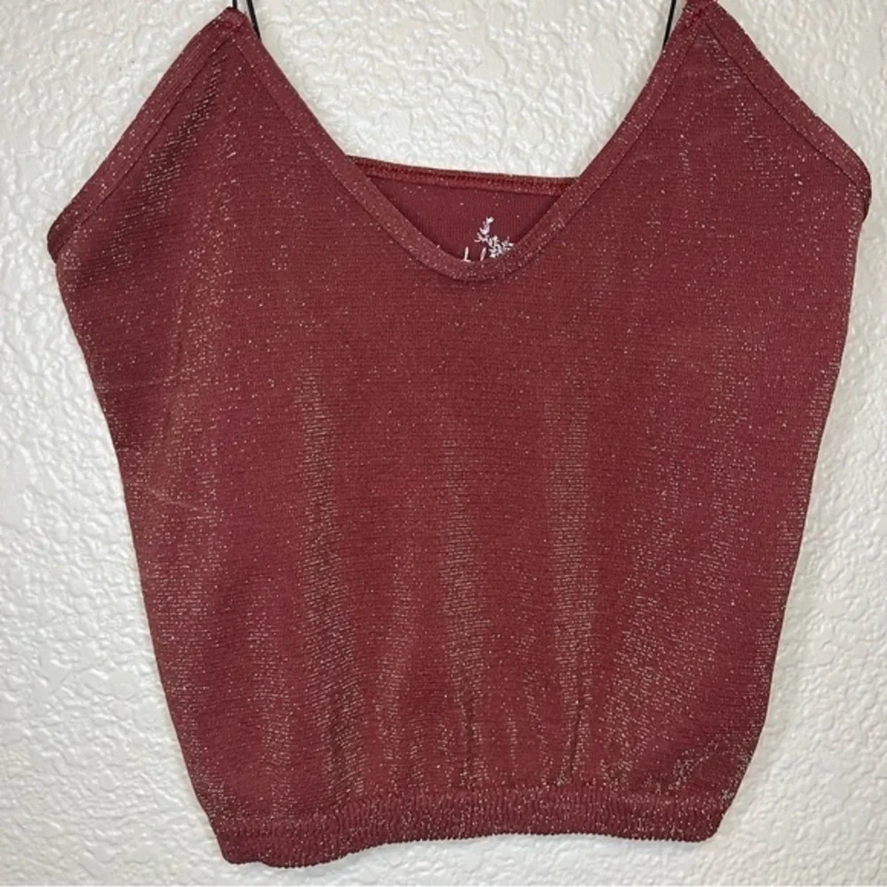 Bundle‎ Free People Sparkly Brami Red/Black and Gold Set of 2 XS/S NWOT